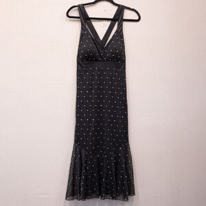 Y2K R&M Richards glitter midi slip dress-8